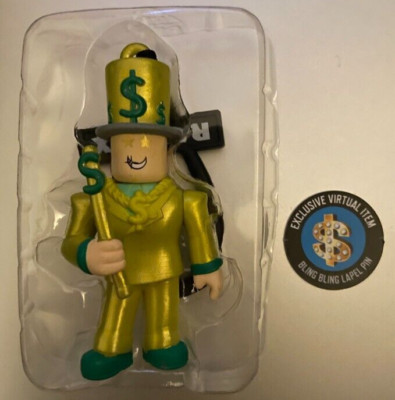 ROBL0X Backpack Clips Series 1 MR. BLING BLING Toy w/ BLING BLING LAPEL PIN Code