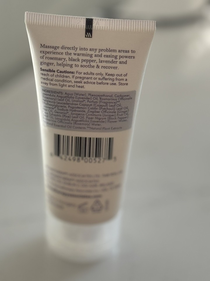 Aromatherapy Associates London DeStress muscle gel 40ml focusing and