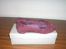 Elegante Damen-Ballerinas in burgunderrot Gr. 36/37