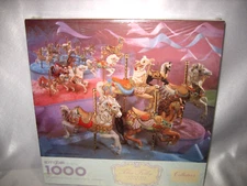 VTG 1991 Springbok TOBIN FRALEY CAROUSEL ANIMALS 1000 Piece Puzzle SEALED