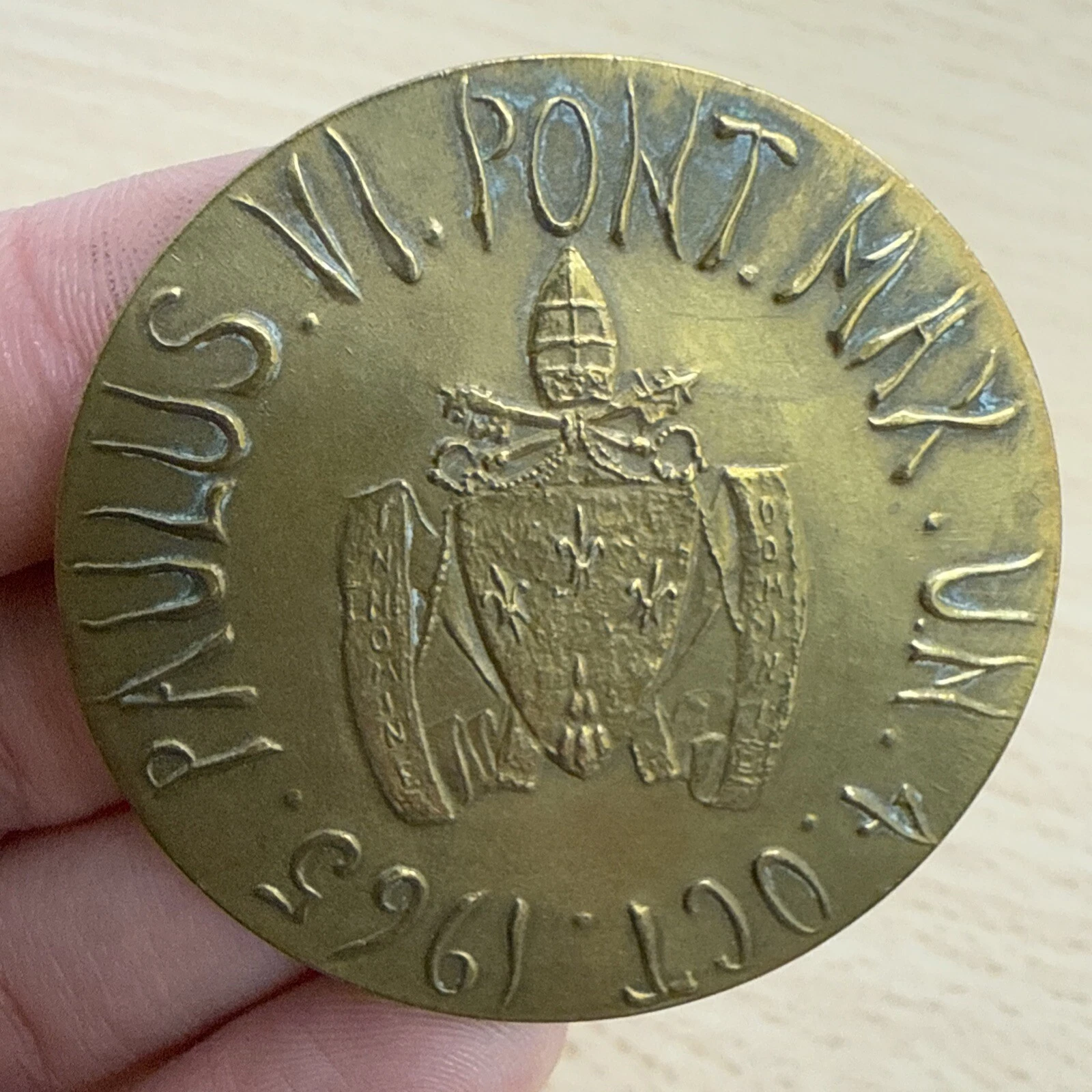 Médaille Paulus VI Pont Max Un 4 Octobre 1965