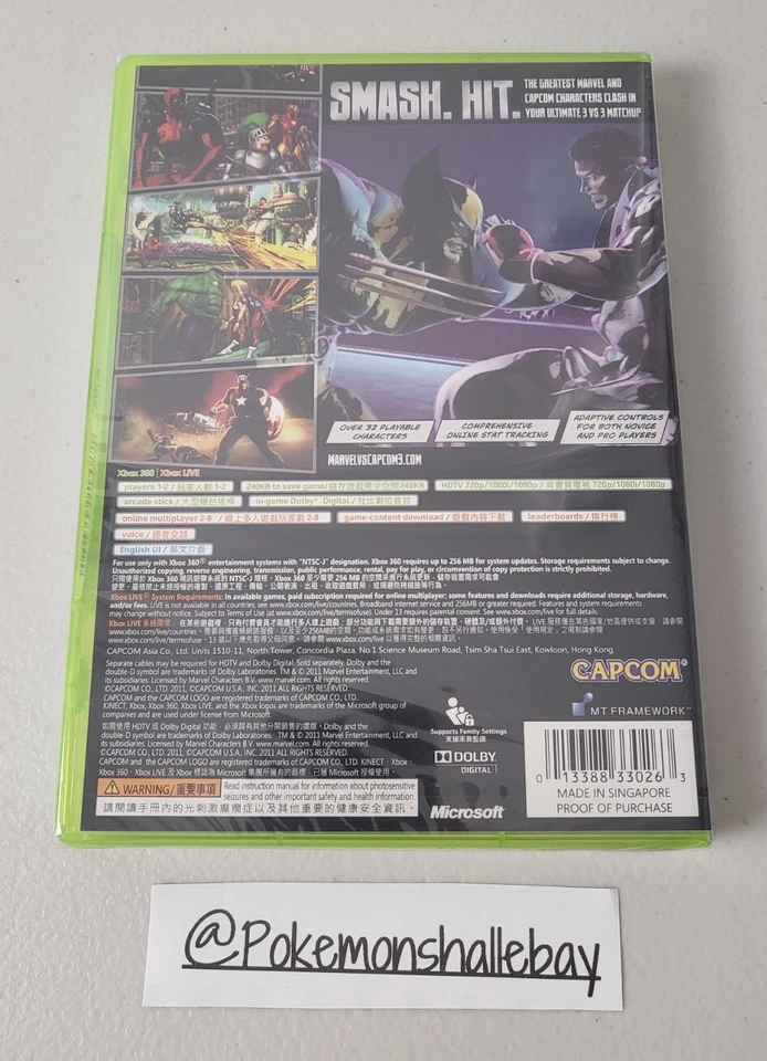 Marvel VS Capcom 3: Fate Of Two Worlds - Microsoft Xbox 360 *BRAND NEW/SEALED* - Image 2 of 3