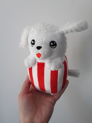 Selten Smiggle Circus Popcorn Sternaugen Kinder Welpe Hund weiches Plüschtier ca. 18 cm