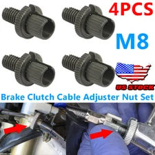 4x Brake Clutch Cable Adjuster Nut M8 34-67090 For Honda Yamaha Motorcycle ATV