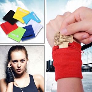 Wrist Wallet Pouch Band Zipper Unisex Travel Gym Cycling Safe Sports Bags GYM