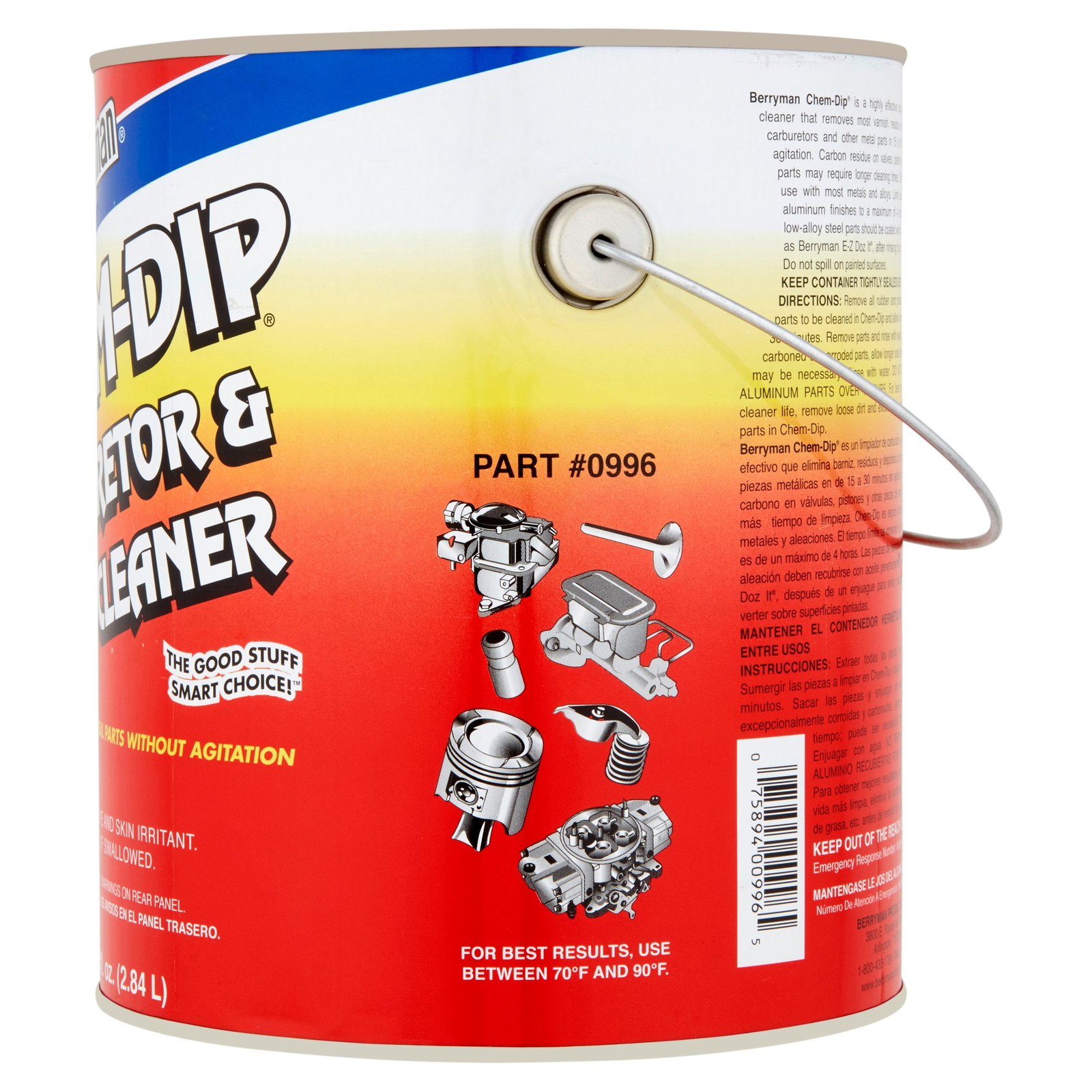 Berryman B9 Chem Dip Parts Cleaner with Basket 96 oz. eBay