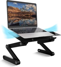 Folding Laptop pad Desk Table Bed Adjustable Portable Computer Stand mouse Tray