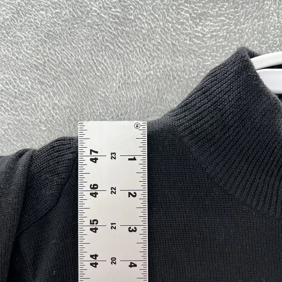 Suéter jersey smartwool para hombre talla L media cremallera negro 100% lana merino Foto 3 de 4