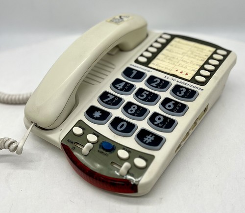 XL-50 Amplified Phone, By Ameriphone Mount, Lighted Keypad w/ Cords *Ships Fast