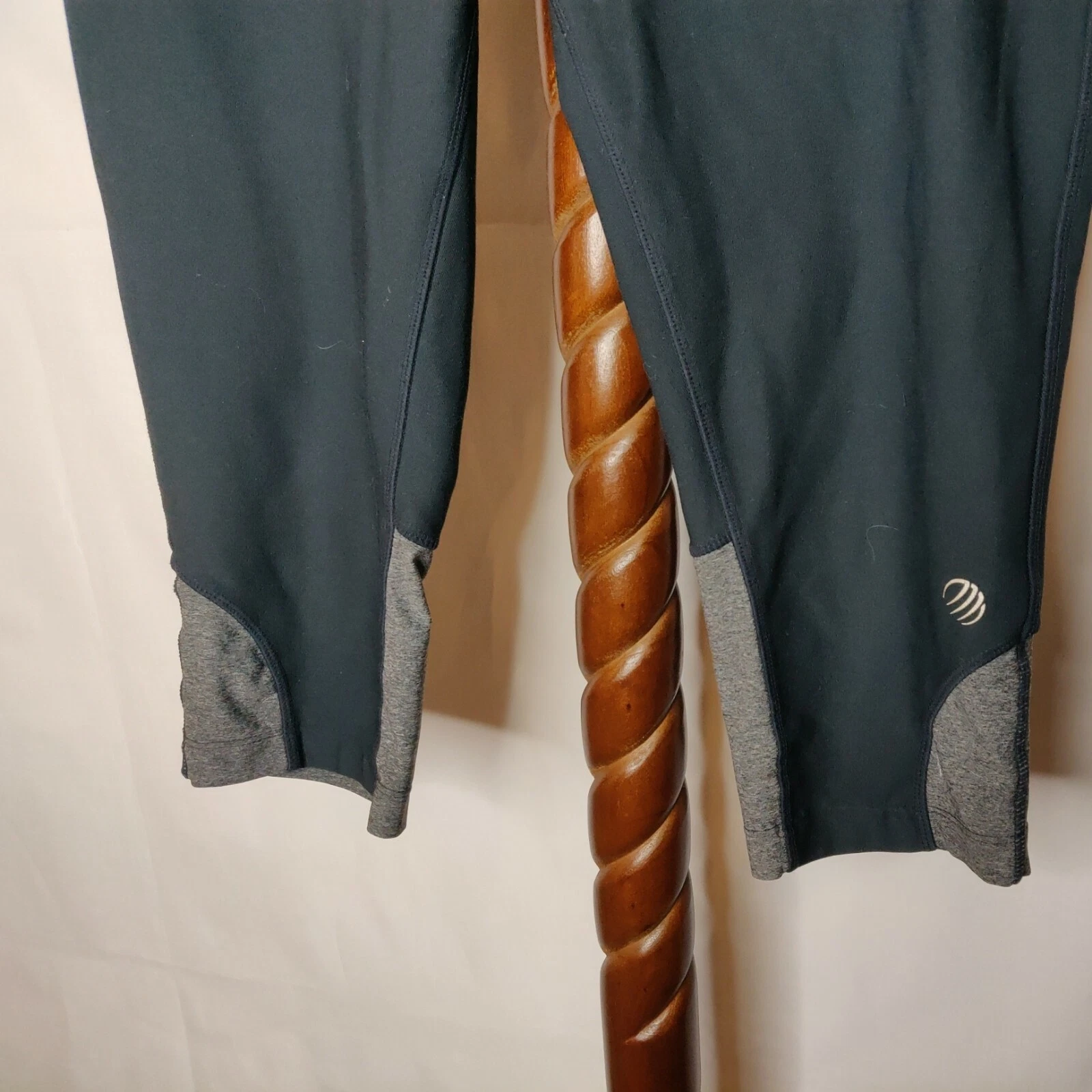 mpg capri wide waistband back zip pocket leggings