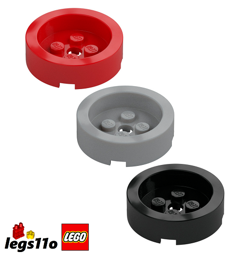 LEGO Pack of 1x 2x - Brick 4x4 Round with Recessed Centre NEW