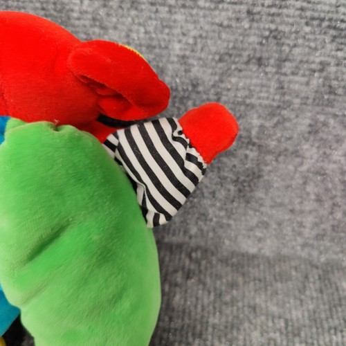 Eden Elephant Vintage Plush Lovey Primary Colors Red Rattle Stuffed Animal 7” - Picture 9 of 13