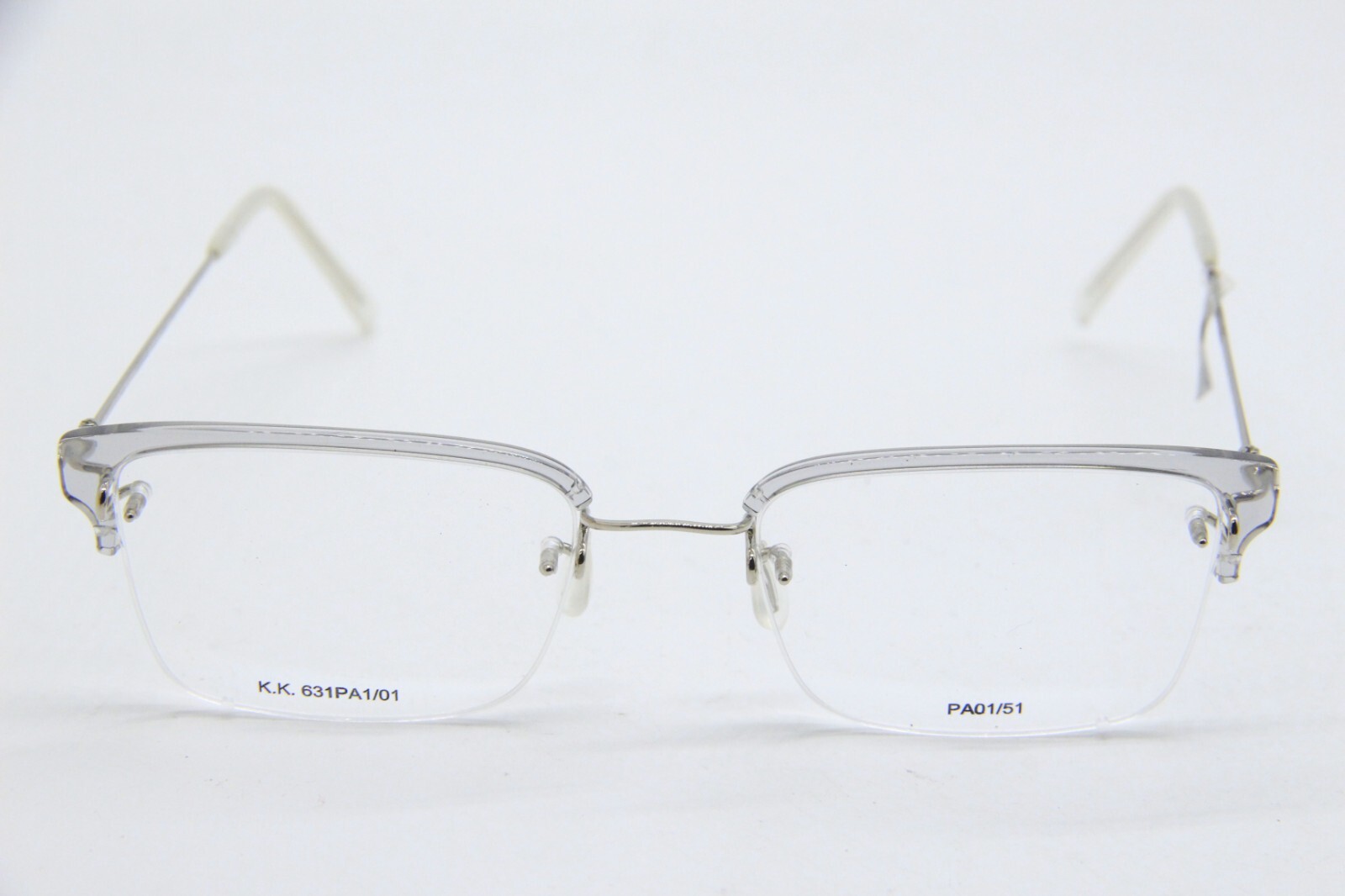 NEW KAZUO KAWASAKI KOOKI MP631 SILVER TRANSPARENT AUTHENTIC EYEGLASSES