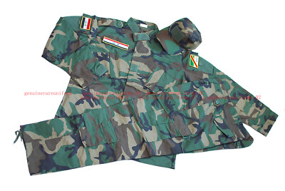 Rare Genuine Middle East Iraqi Army Woodland Camo Uniforms
