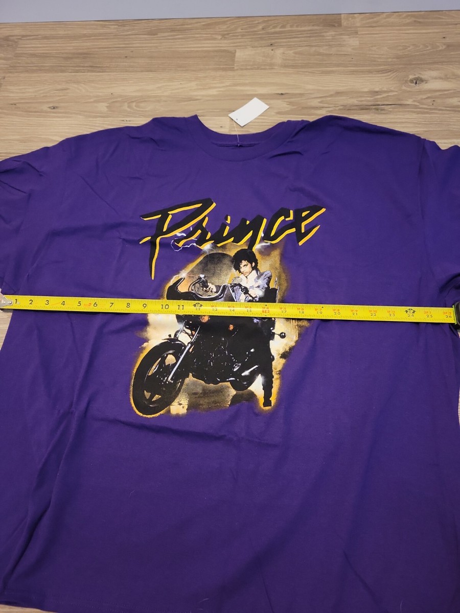 New Men's 3XL Big & Tall Authentic Prince on Motorcycle Purple