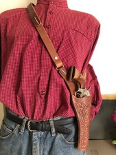 Leather Shoulder Sling Holster FITS Ruger New Vaquero Chiappa Uberti 1873 5 1/2"