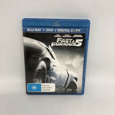 FAST AND FURIOUS 5 Blu-ray Region B MOVIE Very Good Condition FREE SHIP