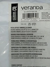 Classic Accessories Veranda Patio offset Umbrella Cover Round 13FT D