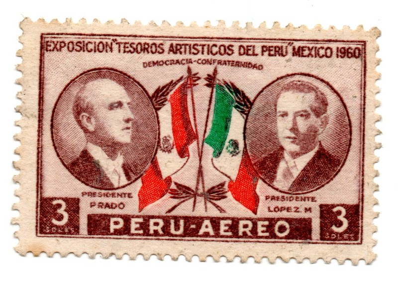 Peruvian Art Treasures Exhibition, Mexico 1960, Perú 1962, S/.3.00 accept offers