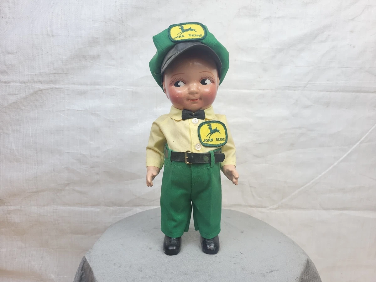 Vintage Buddy Lee Doll With John Deere Outfit And Matching Hat