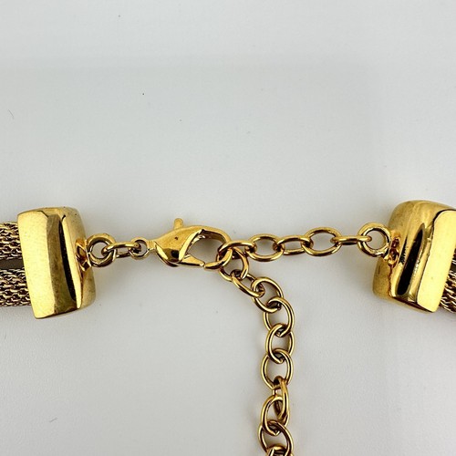 RoAn Vintage Style Double Strand Tube Chain Gold Tone 20” Necklace - Picture 6 of 7