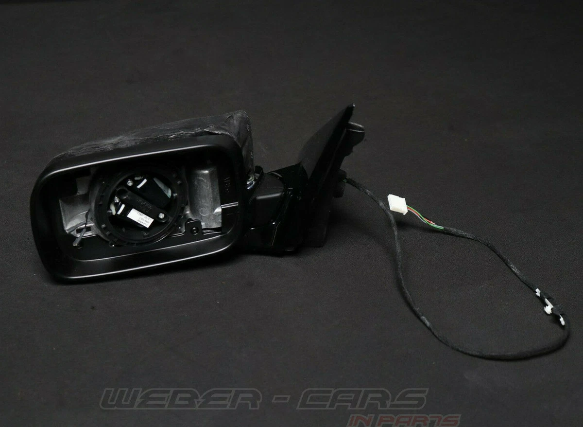 7890825 Exterior Mirror Heated Left Without Glass Gloss Black New 