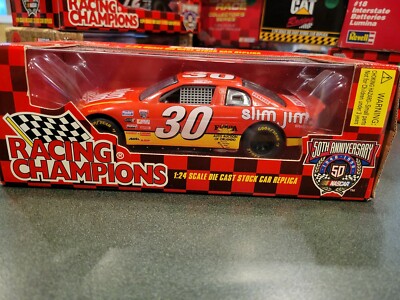 Rare 50th Nascar Mike Cope #30 Slim Jim Chevy 1:24 Scale Diecast 1998 NEW st325