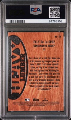 2024 Topps elly de la cruz psa 10 Heavy Lumber Rookie Card | eBay