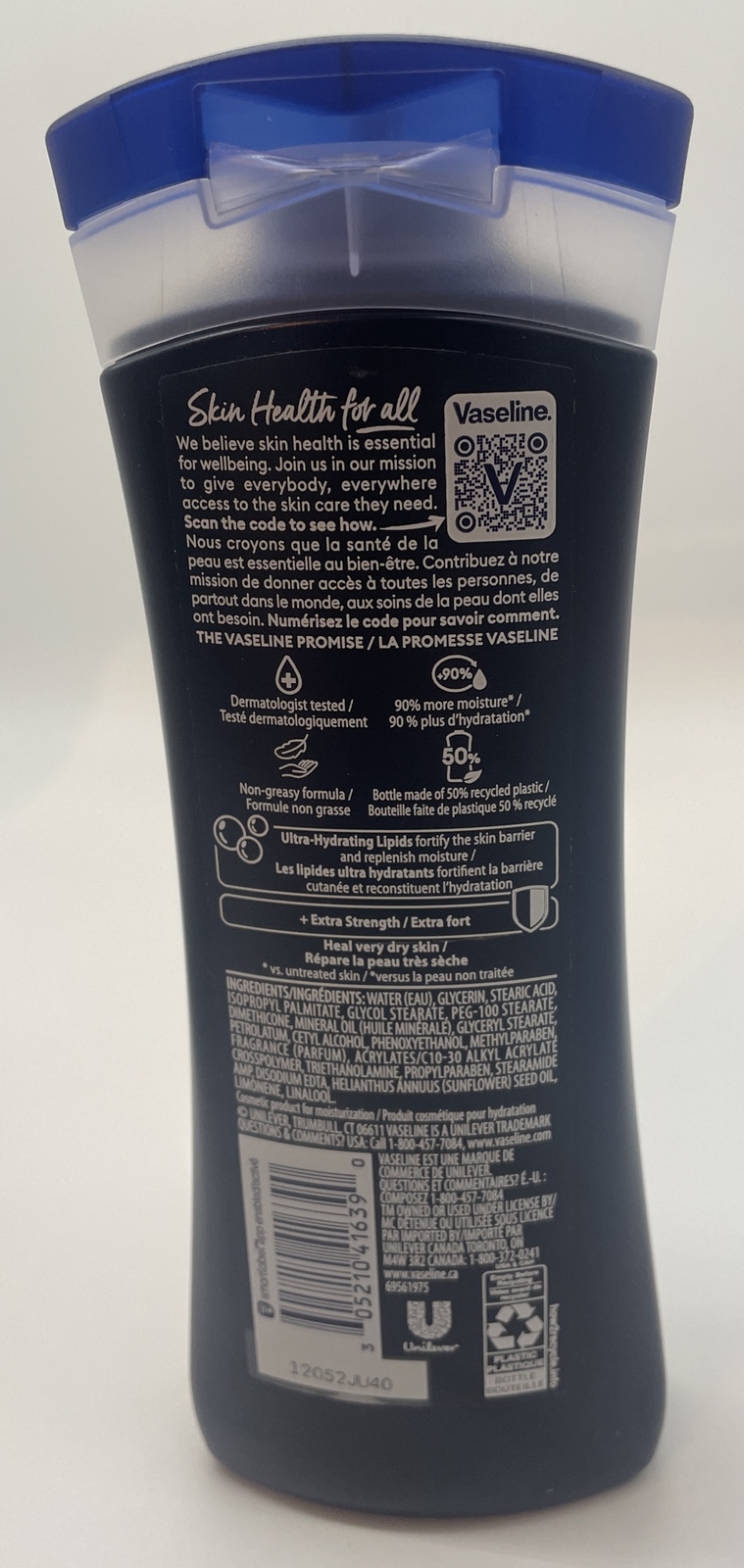 3x Vaseline Men Extra Strength Moisture Body & Face Lotion Non-Greasy 10 Fl Oz