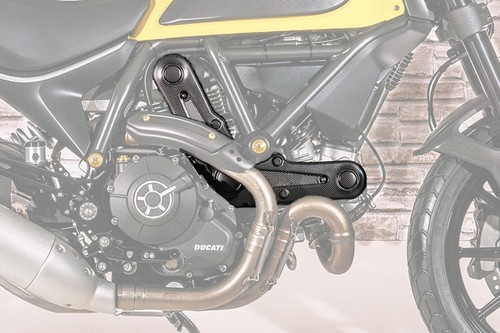 Cubierta de correa de distribución CNC de carreras carbono mate Ducati Scrambler Icon 800 2015-2018 - Imagen 2 de 2