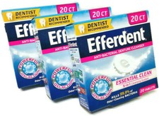 Efferdent Anti-Bacterial Denture Cleanser 5 in 1 Oxi Action 3-Pack