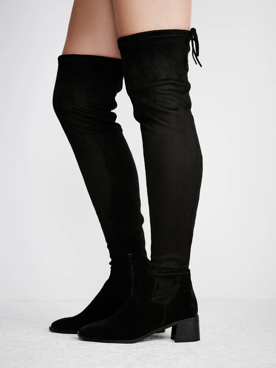 PAZ OVER THE KNEE BOOT BLACK, 58% OFF | techuda.com