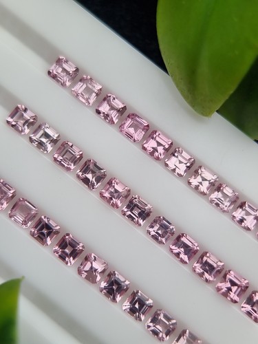 Lote de piedras preciosas de espinela rosa calibradas naturales sin tratar sueltas | De Tayikistán - Imagen 3 de 12