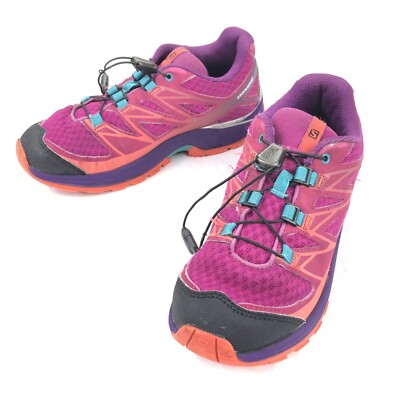 Salomon Women s Wings Ortholife Hiking Trail Running Pink Teal   Size 3