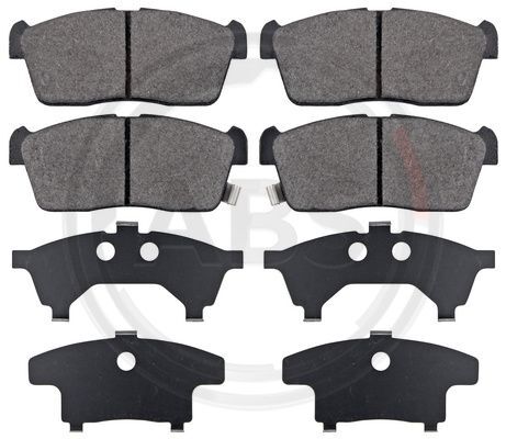 37222 A.B.S. Brake Pad Set, disc brake for DAIHATSU,NISSAN,SUBARU,SUZUKI,TOYOTA