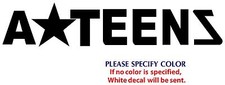 A Teens Metal Music Graphic Die Cut decal sticker Car Truck Boat Window 12"