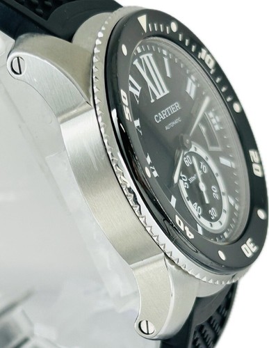 Discount Cartier Calibre de Cartier Diver W7100056 3729 Mens Excellent A2883 - Picture 5 of 11