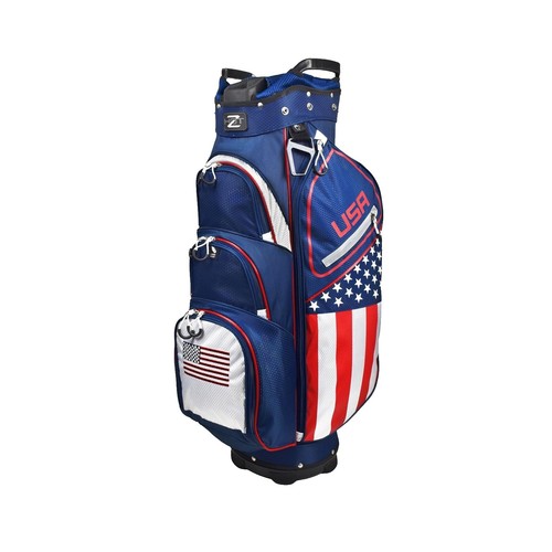 激レア！アメリカ製！HOT-Z ProGroup,lnc.キャディバッグ Vintage Hot Z Golf Bag- Leather- Canvas- Heavy Duty Zippers- Good