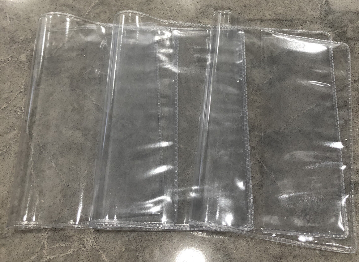 2-Pack Clear Passport Holder Cover ID Document Protector Case  -image