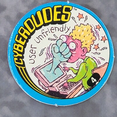 POG Milkcap Vintage 1994 Slammer Whammer Imperial - CYBERDUDES User Unfriendly 4