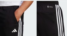 AUTHENTIC ADIDAS TRAIN AEROREADY ESSENTIALS PIQUI 3-STRIPES SHORTS IB8243