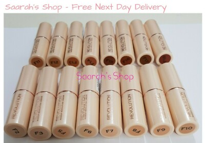 Makeup Revolution Full Coverage Fast Base Foundation Stick 18 Farben VERSIEGELT schnell
