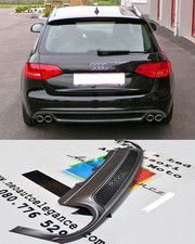 Diffusor S-LINE Unten Stoßstange Audi A4 B8 8K 08-12 Doppelt Auspuff - IN ABS