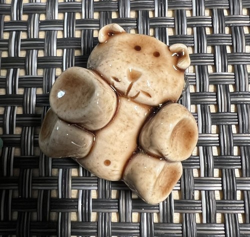 Lot 12 pc Teddy Bear Bears Lapel Pin Brooch Resin Ceramic Assorted Vintage Misc - Picture 7 of 13