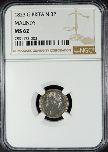 Great Britain 1823 George IIII Silver Maundy Set NGC - Picture 6 of 9