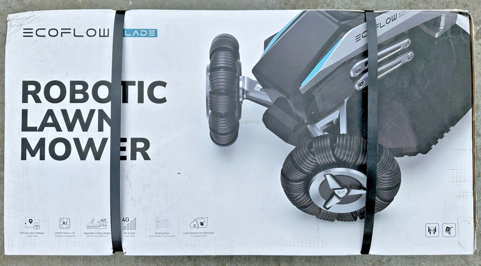 EcoFlow BLADE Robotic Lawn Mower Electric EFH100, Wirefree, Antitheft