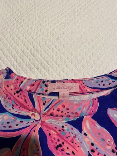 LILLY PULITZER GIRLS DRESS SIZE 4 VIBRANT MULTICOLORS - Picture 4 of 6