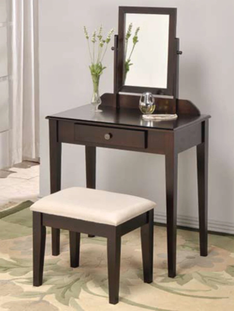 Brand New 50.5 H Contemporary Vanity Set With Adjustable Mirror