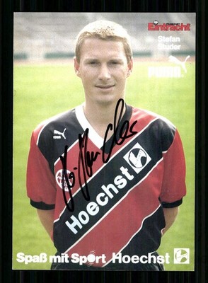 Stefan Studer Autogrammkarte Eintracht Frankfurt 1988-89 Original Sign