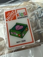 Home Depot Keepsake Box Kids Workshop Kit Pin Included May 2026 NEW 